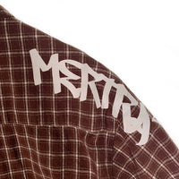 MERTRA MERTRA メルトラ Checkered Shirt 半袖 チェックシャツ ブラウン Size S 福生店