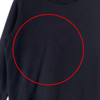 STONE ISLAND ストーンアイランド Cotton Round Neck Long Sleeves ワッペンパッチ スウェットトレーナー ブラック 731563020 Size M 福生店