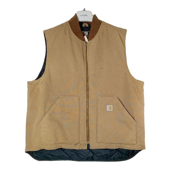 carharttダックベストVO1 BRN  USAです^ ^ Amazon | [カーハート] V01 Duck Vest ベスト V01 BRN Brown S