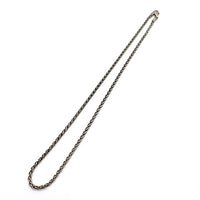シルバー925 ツイストチェーンネックレス 編み込み ITALY Size 50cm 福生店