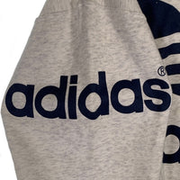 80-90's adidas アディダス トレフォイルプリント プルオーバースウェットパーカー オートミール デサント 日本製 Size L 福生店