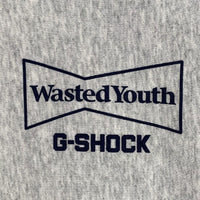 WastedYouth ウェイステッドユース CASIO G-SHOCK カシオ Hoodie プルオーバースウェットパーカー グレー Size XL 福生店