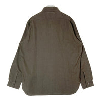 Needles ニードルズ NS230 Pinstripe Work Shirt ピンストライプ ワークシャツ ブラウン sizeL 瑞穂店