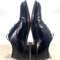 JOHNSTON&MURPHY ジョンストンアンドマーフィー キャップトゥ レザーシューズ ブラック USA製 Size 10C/A 福生店