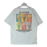 AVIREX アヴィレックス FLYOVER HIGH BOMB BURST バックプリント Tシャツ ブルーグレー sizeL 瑞穂店