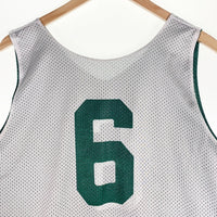 SAXON KING of the COURT バスケットボール バスケ タンクトップ ホワイト グリーン カナダ製 Size XL 福生店