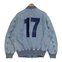 DIESEL ディーゼル D-VINZ Bomber Jacket ジョグデニム ボンバージャケット リブブルゾン ライトブルー 大谷翔平サテンワッペンカスタム Size S 福生店