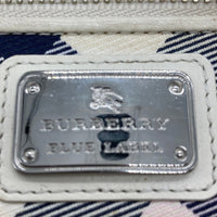 BURBERRY BLUE LABEL バーバリーブルーレーベル コイン パスケース チャーム ホワイト マルチ 瑞穂店
