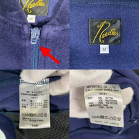 Needles ニードルス R/C Velour Track Jacket ベロア ジップアップ トラックジャケット ネイビー Size M 福生店