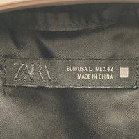 ZARA ザラ フェイクレザーボンバージャケット ブラック sizeL 瑞穂店