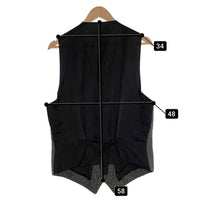 DOLCE&GABBANA ドルチェアンドガッバーナ シルク ウール ベスト チャコールグレー G7092T Size 48 福生店