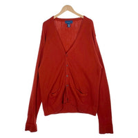80's TOWNCRAFT タウンクラフト アクリルニット カーディガン レッド 香港製 Size XXL 福生店
