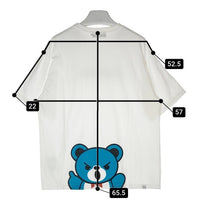 HYSTERIC GLAMOUR ヒステリックグラマー 02231CT20 23SS HYS BEAR ロゴベアプリント Tシャツ ホワイト sizeL 瑞穂店