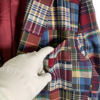 346 Brooks Brothers ブルックスブラザーズ コットン パッチワーク 2B テーラードジャケット マルチチェック Size US 42R 福生店