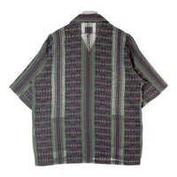 Needles ニードルズ 23SS Cabana Shirt カバナシャツ 開襟 半袖 ジャカード グリーン パープル MR242 Size M 瑞穂店