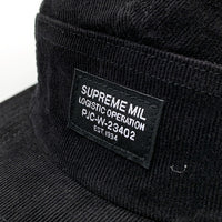 SUPREME シュプリーム 24AW Corduroy Pocket Camp Cap コーデュロイポケット キャンプキャップ ブラック 福生店