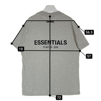 ESSENTIALS エッセンシャルズ モックネック フロッキープリント Tシャツ グレー sizeM 瑞穂店
