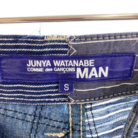JUNYA WATANABE COMME des GARCONS MAN ジュンヤワタナベ コムデギャルソンマン WO-P009 AD2014 インディゴ 和柄 パッチワーク イージーパンツ インディゴ sizeS 瑞穂店