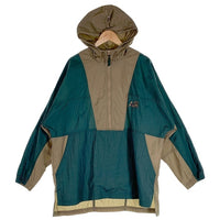 00’s NIKE ナイキ ナイロン アノラック プルオーバージャケット グリーン カーキ AIRスウッシュ刺繡 Size L 福生店