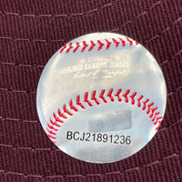 NEW ERA ニューエラ 59 FIFTY Oakland Athletics ベースボールキャップ バーガンディ size7 3/8(58.7cm)※内側汚れあり 瑞穂店