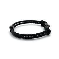 GUCCI グッチ Braided bracelet with piston detail ピストン ディテール ブレイド ブレスレット ブラック 859240 Size 全長約20cm 福生店