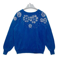 Pannill パニール by Hanes 90's USA製 雪柄プリント スウェットトレーナー ブルー sizeM 瑞穂店