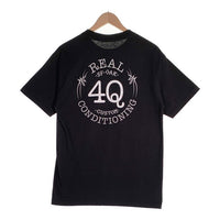 REAL SKATEBOARDS リアル スケートボード 4Q CONDITIONING フォーキュー コンディショニング 半袖 Tシャツ ブラック メキシコ製 Size M 福生店