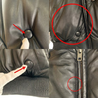 DENIM TEARS デニムティアーズ LAMB LEATHER JACKET ラムレザー ジャケット ブラック 2XL 福生店
