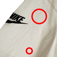 90's NIKE ナイキ AIR JORDAN エアジョーダン プリント Tシャツ ホワイト USA製 デッドストック Size L 福生店