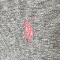 PINK PONY Ralph Lauren ピンクポニー ラルフローレン ポニー刺繍総柄 ポルオーバーパーカー グレー sizeM※所々毛玉あり 瑞穂店