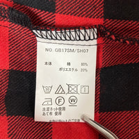glamb グラム バッファローチェック フランネルシャツ レッド ブラック GB17SM/SH07 Size 3 瑞穂店