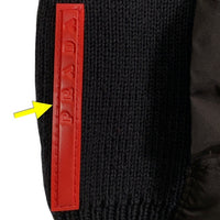 PRADA SPORT プラダスポーツ ナイロン切替 ジップアップ コットンリブ ブルゾン ブラック Size 50 福生店