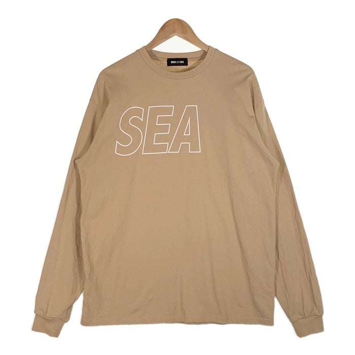 WIND AND SEA ウィンダンシー 24SS SEA Of L/S Tee プリント ロングスリーブTシャツ ベージュ  WDS-O-SIG-24-Q3-CS-01 Size XL 福生店