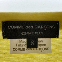 COMME des GARCONS HOMME PLUS コムデギャルソンオムプリュス PA-T019 AD2017 Disco期 異素材切替 Tシャツ イエロー sizeS 瑞穂店