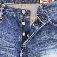 EVISU エヴィス Lot 2000 テーパードデニムパンツ ジーンズ インディゴ Size 34×35 瑞穂店