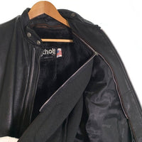 Schott ショット レザーシングルライダースジャケット ブラック 641 ボアライナー付 Size 38 福生店