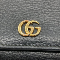 GUCCI グッチ GG プチマーモント 3つ折り財布 レザーウォレット ブラック 474746・534563 瑞穂店