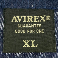 AVIREX アヴィレックス ネオン管 バックプリント Tシャツ ネイビー sizeXL 瑞穂店