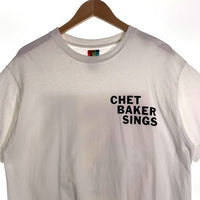 WACKO MARIA ワコマリア 24FW CHET BAKER SINGS WASHED HEAVY WEIGHT CREW NECK T-SHIRT チェットベイカー 半袖 Tシャツ ホワイト Size L相当 福生店