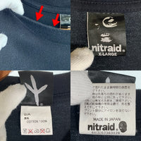 NITRAID ナイトレイド PROTECT YA NECK プリント Tシャツ ブラック ガスマスク Size XL 福生店