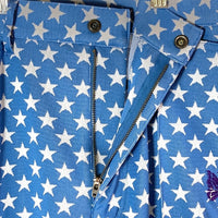 Needles ニードルス Jacquard Flair Pant ジャガード フレアパンツ 総柄 星 ブルー sizeM 瑞穂店