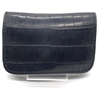 革物公房大輔 クロコダイル レザーウォレット 札 小銭入れ有 ブラック 福生店