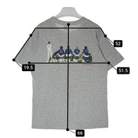 STUSSY ステューシー 銀タグ USA製 シングルステッチ サッカーチーム グラフィック Tシャツ グレー sizeM 瑞穂店