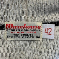 WAREHOUSE ウエアハウス ジップアップ スウェットパーカー サーマル ブラック Size 42 福生店