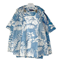 POLO RALPH LAUREN ポロラルフローレン コットン リネン オープンカラーシャツ ブルー 半袖 Size XXL 瑞穂店