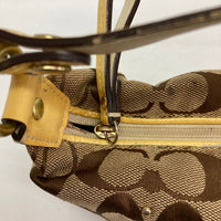COACH コーチ 41103 フラワーモチーフ シグネチャー アクセサリーポーチ ベージュ 瑞穂店