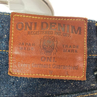ONI DENIM 鬼デニム ONI-266SESR 20oz. シークレット スーパーラフデニム 赤鬼 リラックスストレート ジーンズ ワンウォッシュ インディゴ系 size38 瑞穂店