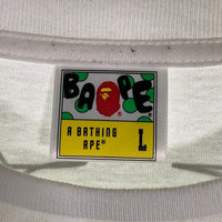 A BATHING APE ア ベイシング エイプ 井上三太 BAPE GALLERY ART Tee 半袖 プリント Tシャツ ホワイト 001TEK731930C Size L 福生店