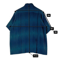 Needles ニードルズ MR147 S/S Classic Shirt 半袖クラシックシャツ ウェーブストライプ ネイビー sizeM 瑞穂店