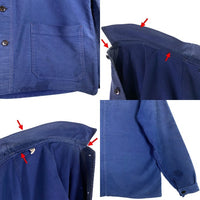 70's モールスキン French Work Jacket フレンチ ワーク ジャケット ブルー Size XL相当 福生店